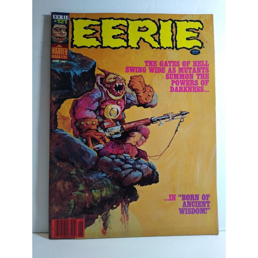 Eerie #121 June 1981 Warren Magazine Horror Mutants Cover Art Star Wars Ads